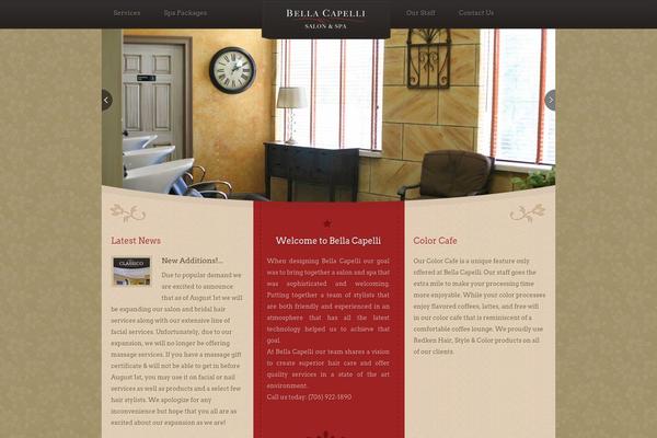 Classico theme site design template sample