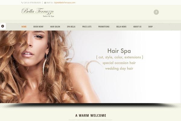 Dream Spa theme site design template sample
