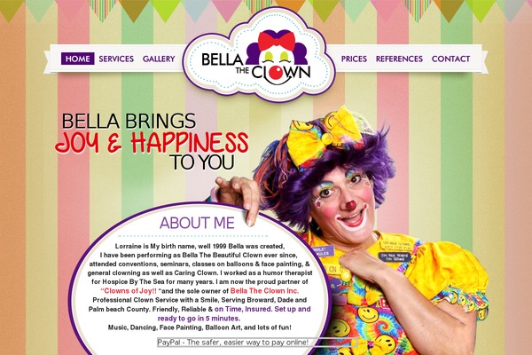 Bella theme site design template sample