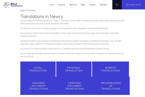 ProLingua theme site design template sample