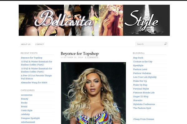 The Voux theme site design template sample