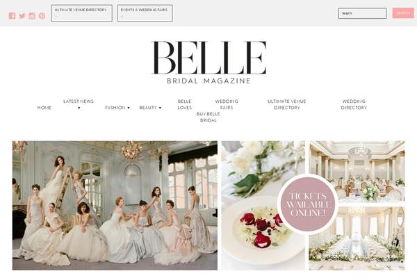 bellebridalmagazine.com site used Bellebridal