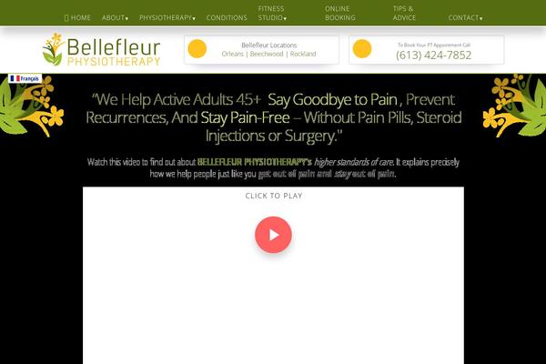 Physio theme site design template sample