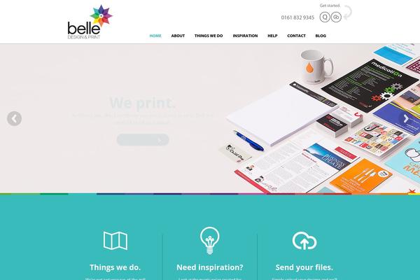 Belle theme site design template sample