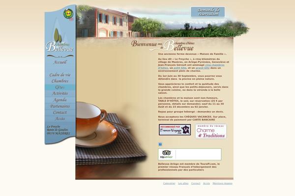 Bellevue theme site design template sample