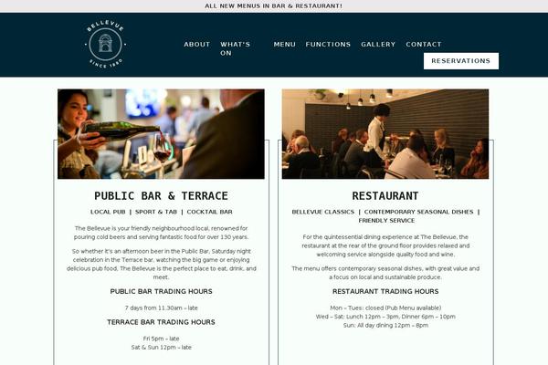 Bellevue theme site design template sample