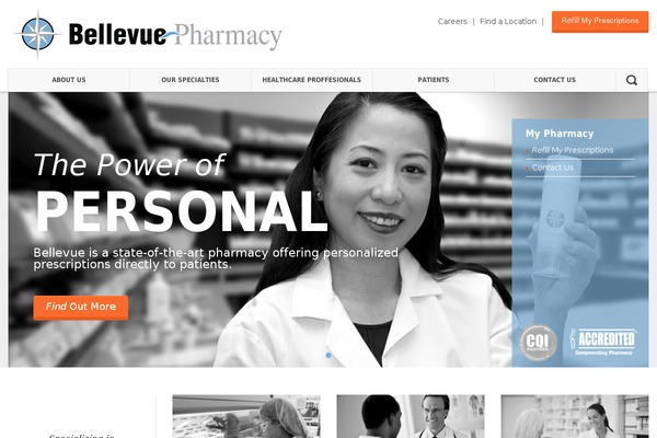 Bellevue theme site design template sample