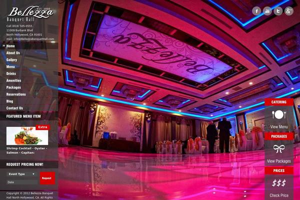 Ristorante theme site design template sample