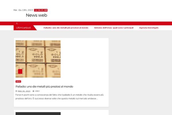 News Way theme site design template sample