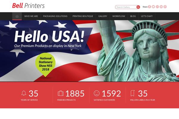 Bell theme site design template sample