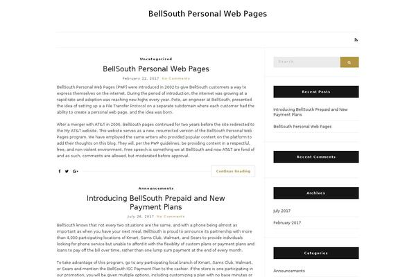 Olsen Light theme site design template sample