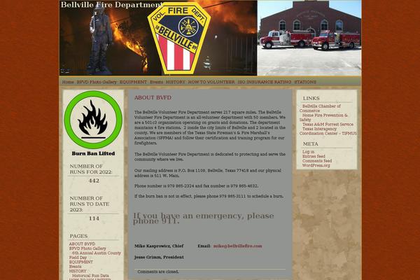 bellvillefire.com site used Arc