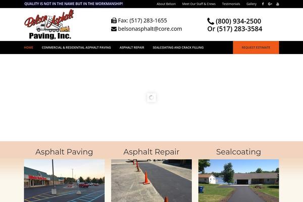belsonasphaltpaving.com site used TheBuilt