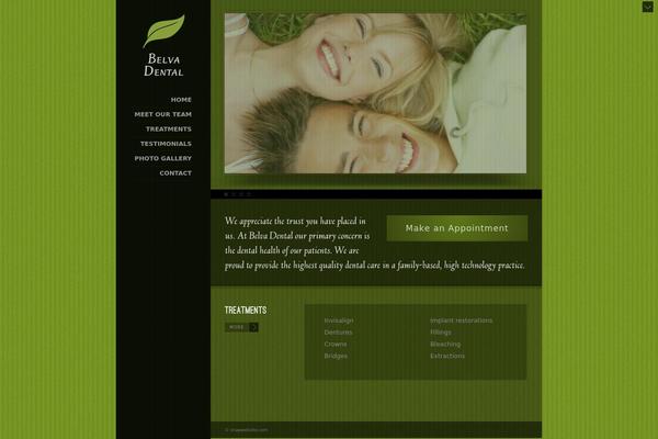 Myriad theme site design template sample