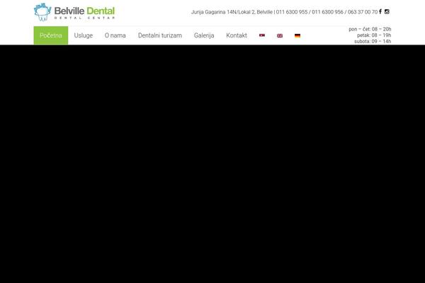 Dental theme site design template sample