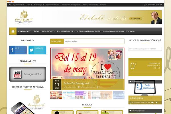 Adams theme site design template sample