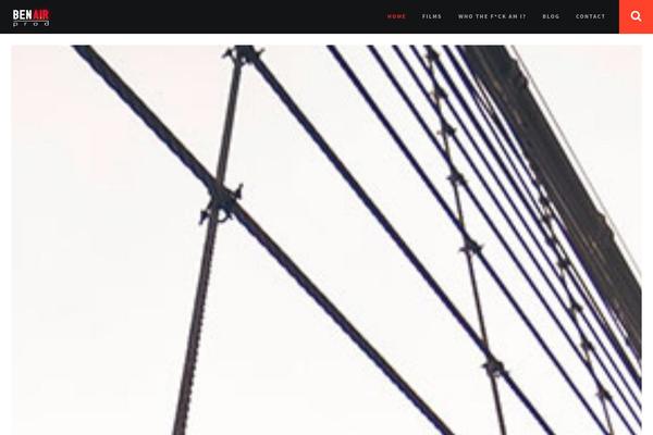 Redfolio theme site design template sample
