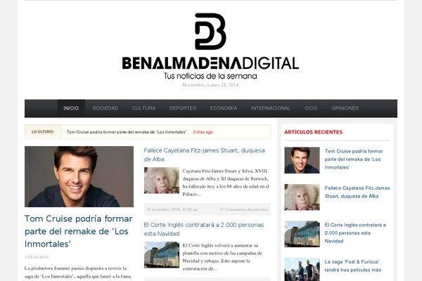Tribune theme site design template sample