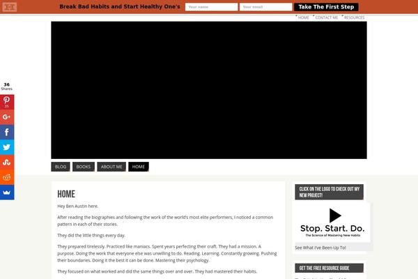 Site using About The Autor plugin