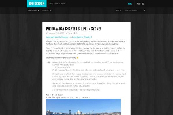 Feather theme site design template sample