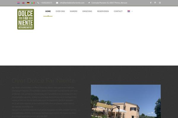 Infinite theme site design template sample
