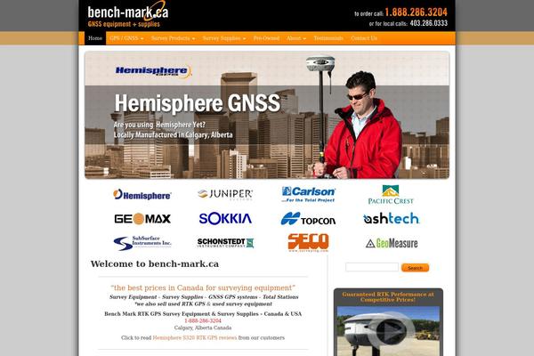 Benchmark theme site design template sample