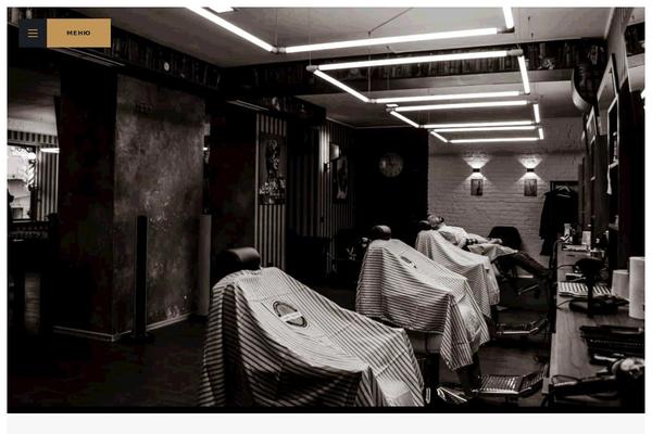 Barbershop theme site design template sample