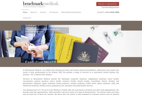 Medical Doctor theme site design template sample