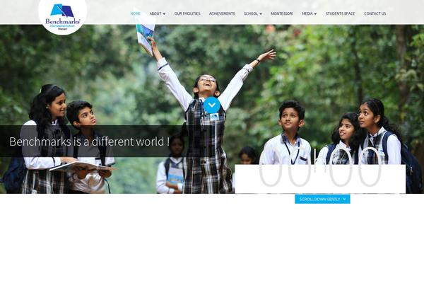 Benchmark theme site design template sample
