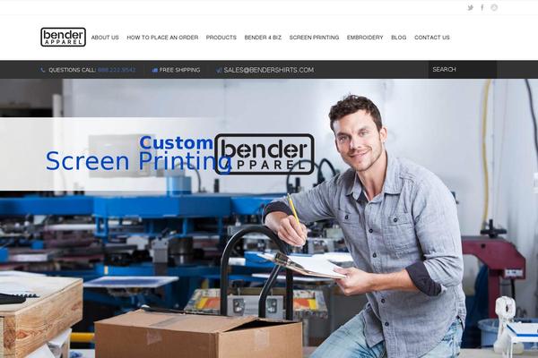 Thestormer theme site design template sample