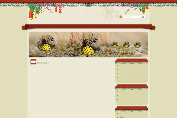 SpringFestival theme site design template sample