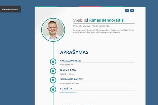 Vertica theme site design template sample