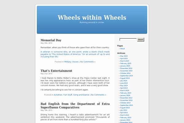 Default theme site design template sample