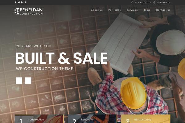 Edile theme site design template sample
