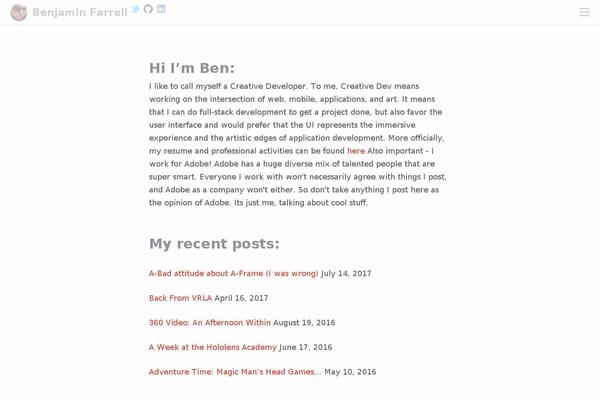 Site using Visual Recipe Index plugin