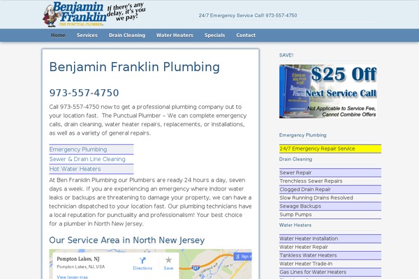 benfranklinplumbernj.com site used Somosocial