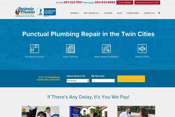 benfranklinplumbingmn.com site used Benfranklin