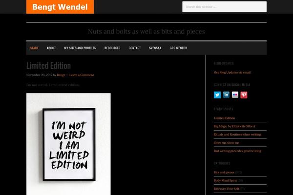 Hemingway theme site design template sample