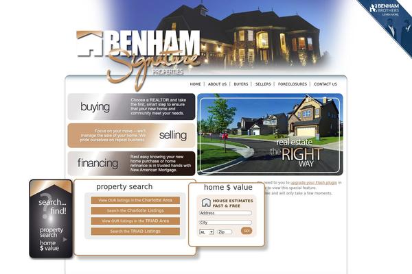 Signature theme site design template sample
