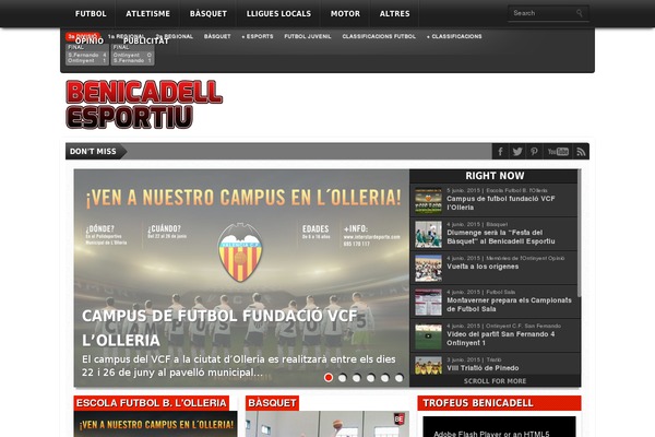 Gameday theme site design template sample