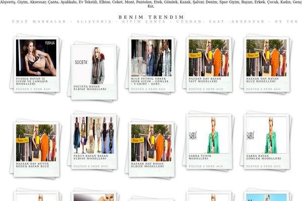 Polaroids theme site design template sample