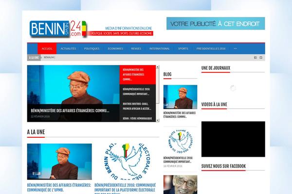beninnews24.com site used MediaNews