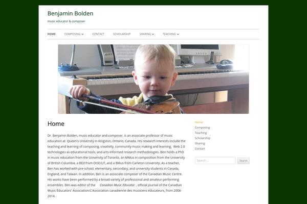 Tiny Forge theme site design template sample