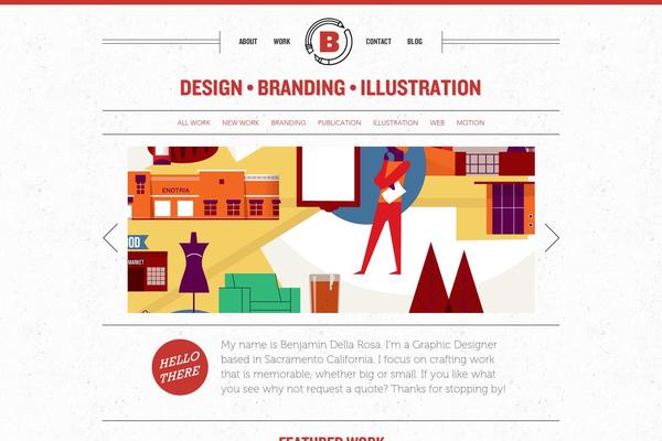 benjamindellarosa.com site used Wp_template
