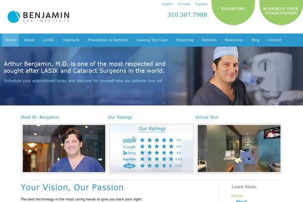 benjamineye.com site used Benjamin
