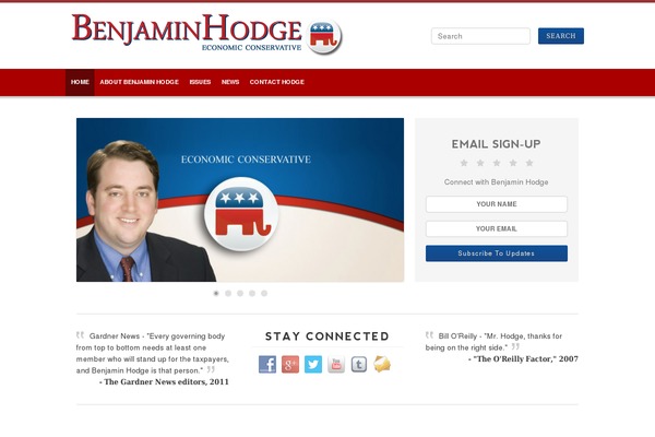 Campaign theme site design template sample