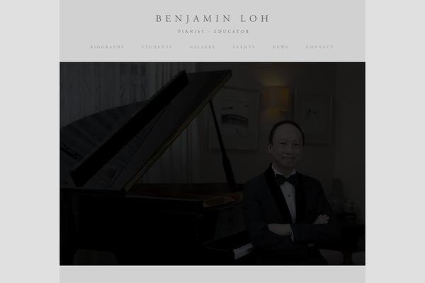 Piano theme site design template sample