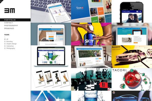 Elastico theme site design template sample