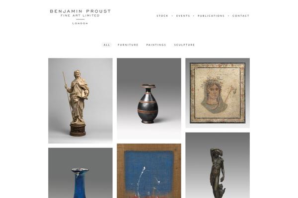 benjaminproust.com site used Charm