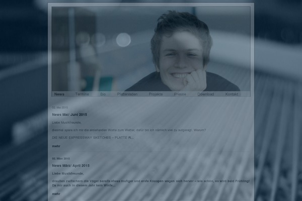 Default theme site design template sample